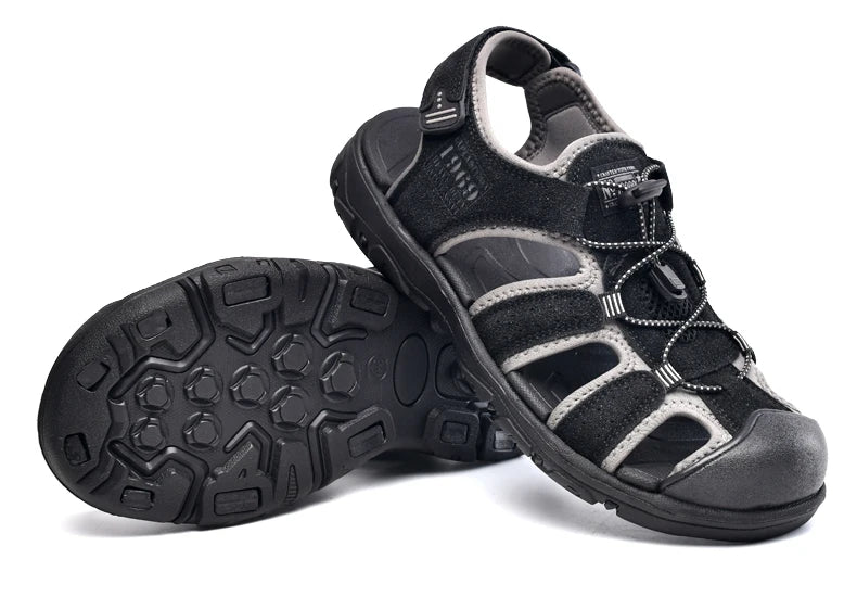 Men Sandals PU Leather Male Summer Shoes Outdoor Walking Beach Flat Sandals Shoes For Men Sneakers sandalias hombre