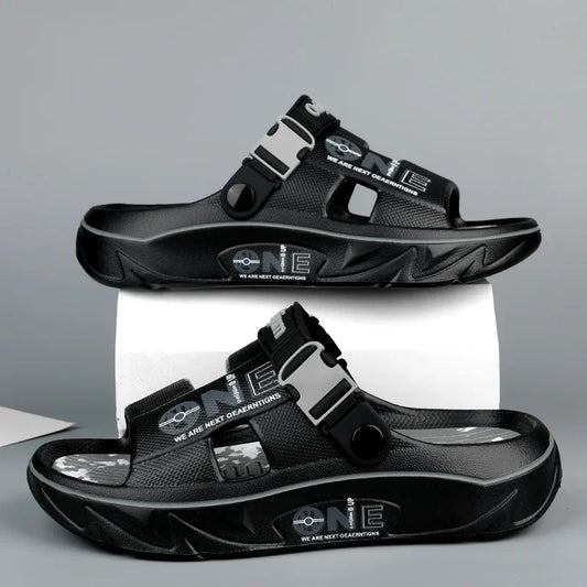 Fashion Men's Slippers Outdoor Sandals Beach Comfortable Soft Slides Clogs Casual Garden Shoes Men Women Indoor Home Slippers