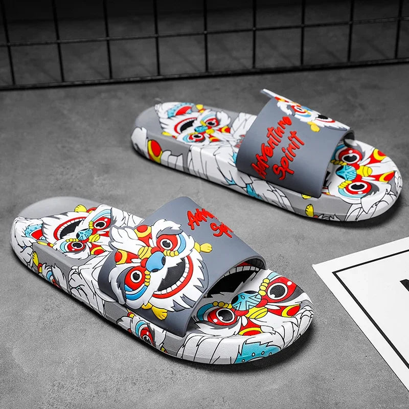 Luxury Brand Slippers for Men Comfortable Man Sandal Men's Summer Slippers Walk Around Home Male Slipper Male Shoes Sneakers