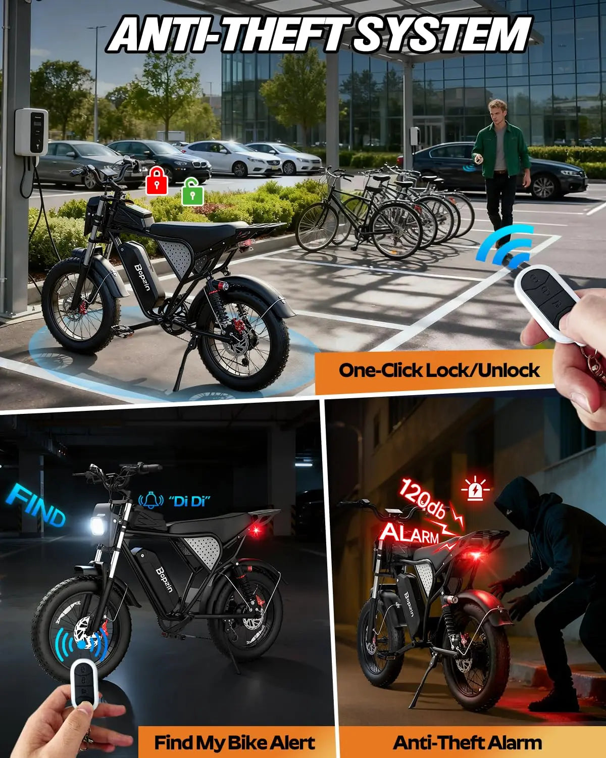 Electric Bike for Adult 1500W Peak Motor, 35MPH Speed, 48V 20AH Removable Large Battery Up to 80 Miles Range, UL, Customized