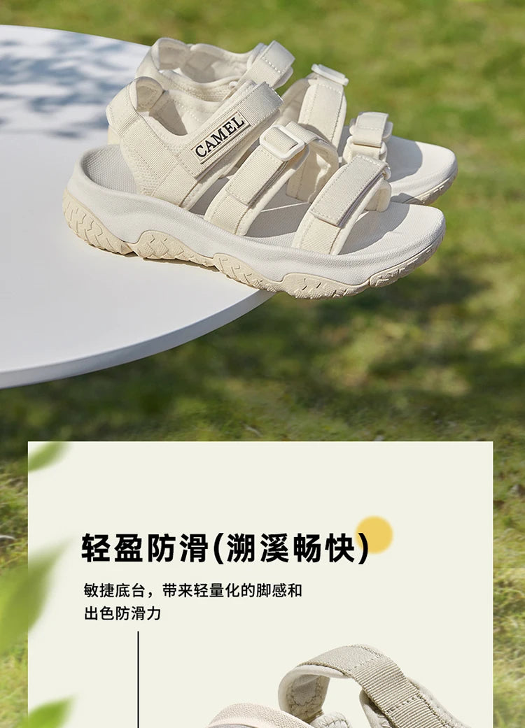 GOLDEN CAMEL Outdoor Men's Sandals for Women Creek Wading Sandal Quick-dry Non-slip Sports Beach Shoes for Men Summer Breathable