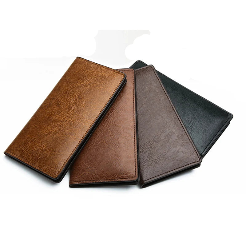 Men's Long Ultra-thin Soft Leather Wallet