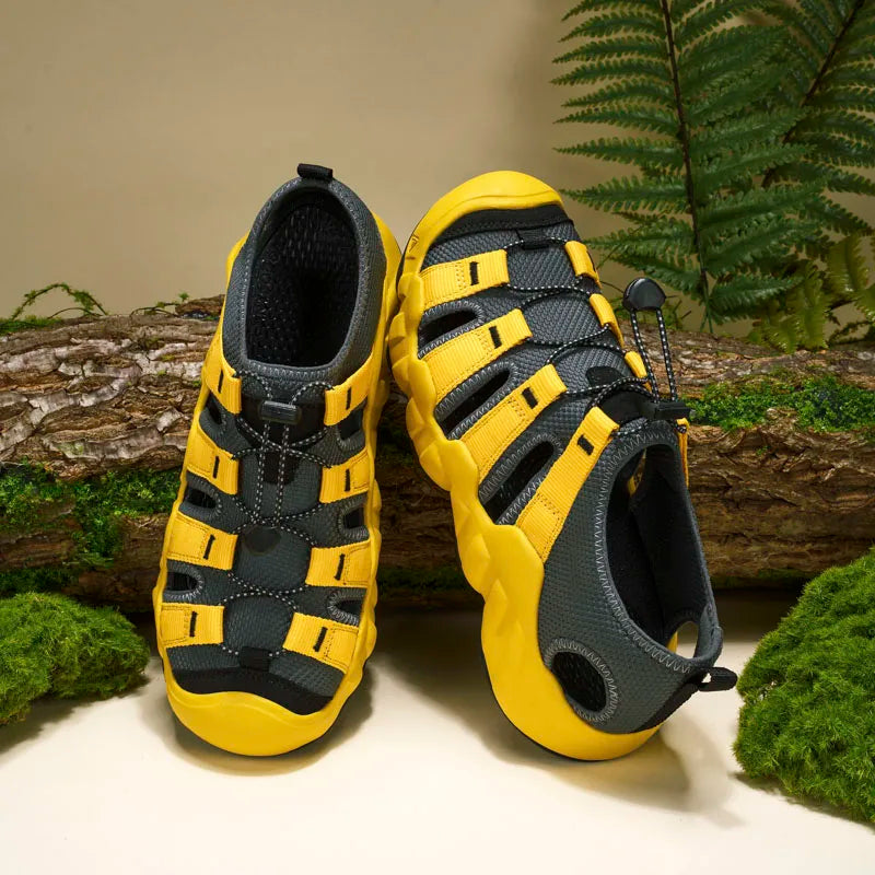 Summer Men Sandals Beach Trekking Hiking Casual Slippers Soft Fishing Outdoor Climbing Mesh Classic Roman Fashion Comfortable