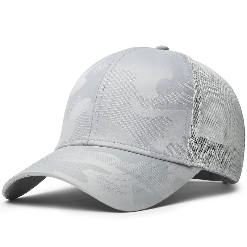 New Men Baseball Cap for Big Head Camouflage Trucker Hat Big Size Adjustable Hat Outdoor Golf Caps