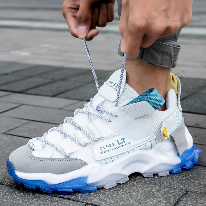 2023Men's Sneakers  Summer Mesh Breathable Casual Shoes Lightweight Walking Men Shoes Soft Sole Tenis Fitness Shoes