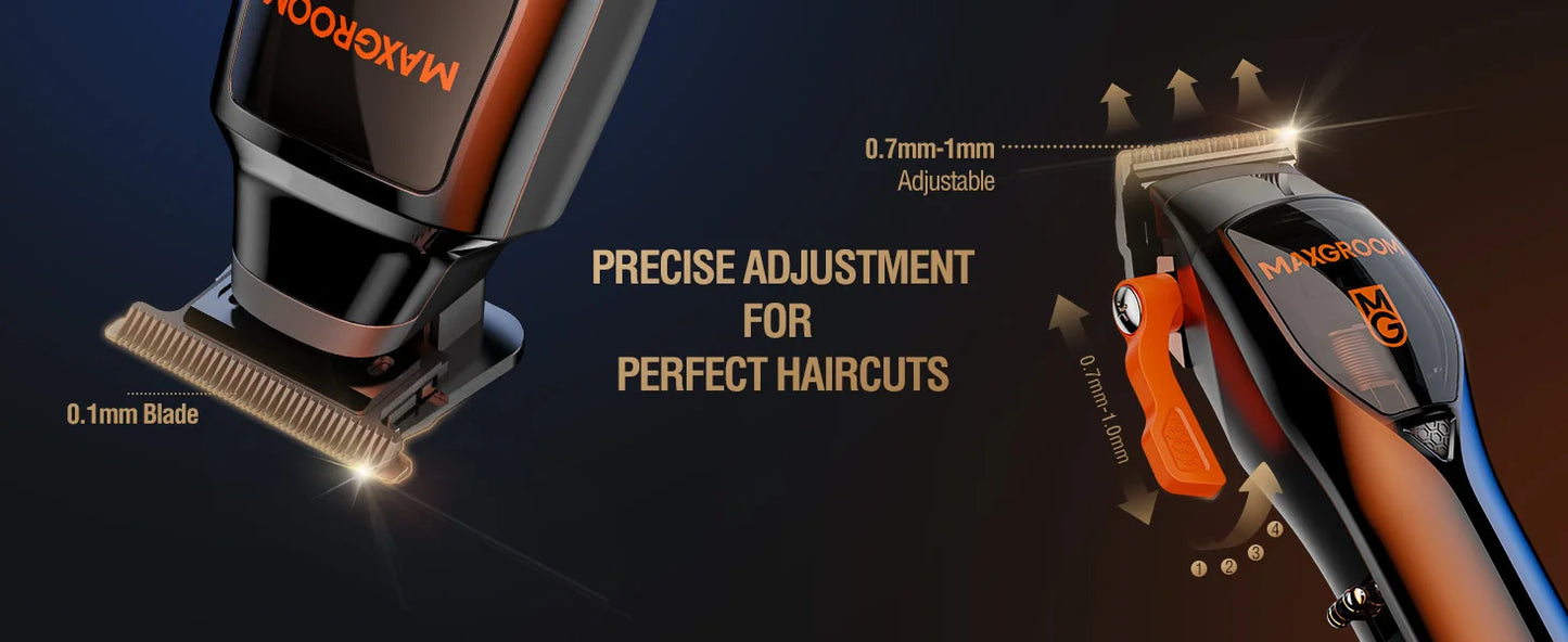 MAXGROOM Professional Hair Clippers&Trimmers Set for Men Premium Home Haircut Kit Cordless Hair Cutting Clippers and Trimmer Set
