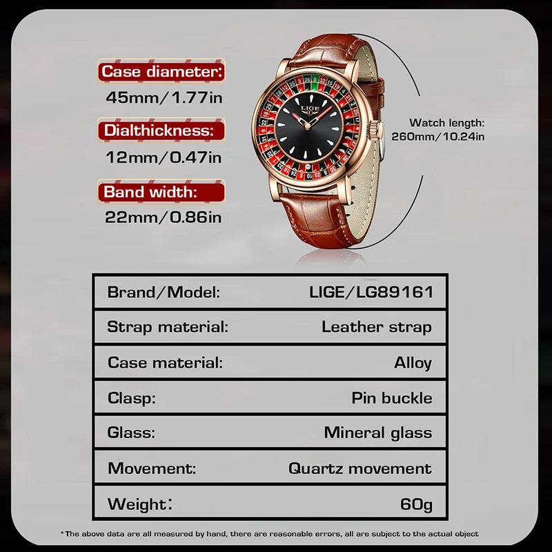 LIGE Top brand luxury watches mens 2025 Featured Gift waterproof quartz wristwatch fashion watches for men relogios masculino