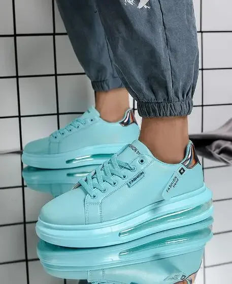 Fashion Brand Sneakers For Men Casual Shoes New Soft Comfortable Pu Leather Shoes Breathable Flats Shoes For Man Tenis Masculino