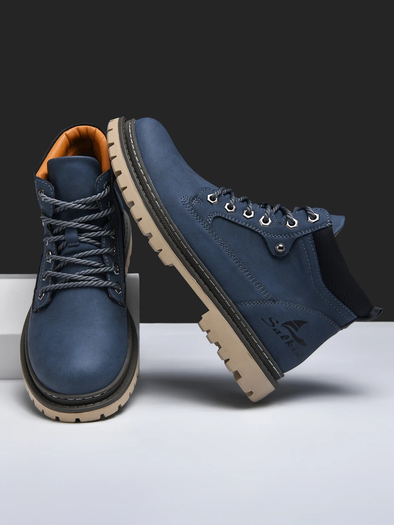 Handmade Men Boots Ankle Winter Leather Shoes Autumn Outdoor Hiking Boots Sneakers Hombres Botas High Top Footwear Anti Slip