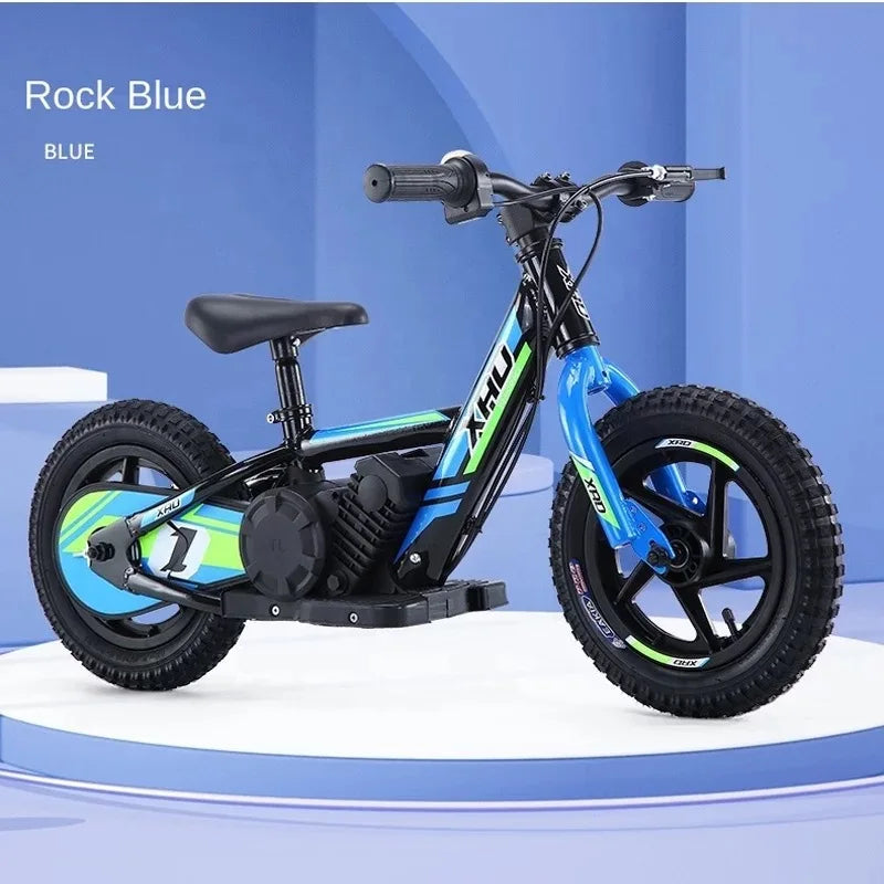 12-inch Children's Electric Bicycle Outdoor Off-road Portable Shock-absorbing Scooter
