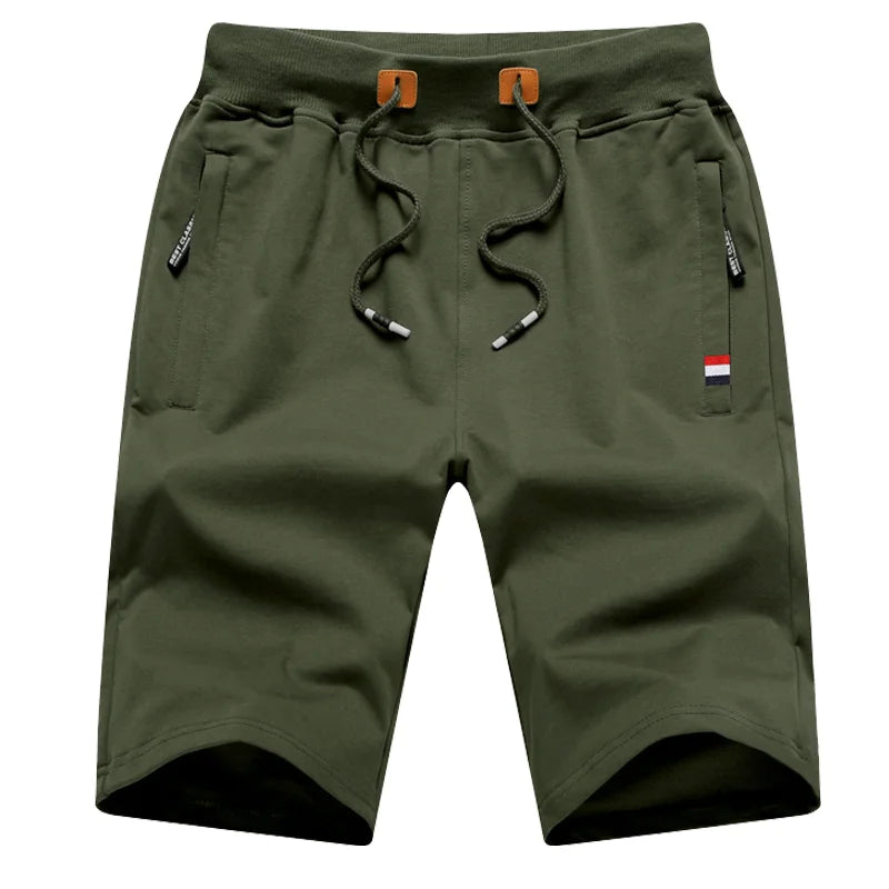2024 Mens Shorts New Summer Casual Shorts Cotton Fashion Men Beach Short Solid color Drawstring Joggers Male Hot Pockets trouser