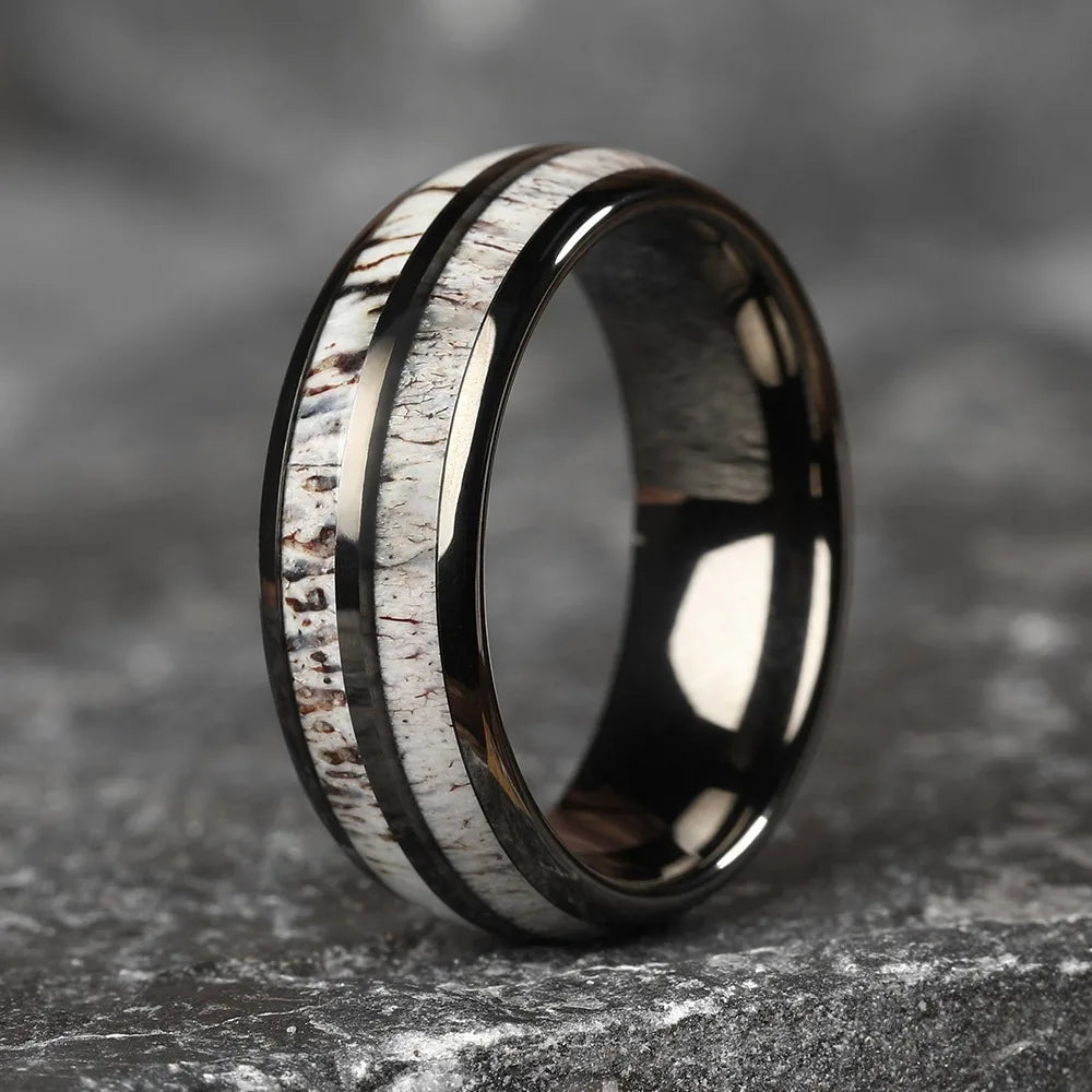Fashion Viking Tree Of Life Stainless Steel Abalone Shell Rings For Men Odin Norse Viking Rune Rings Retro Amulet Jewelry Gift