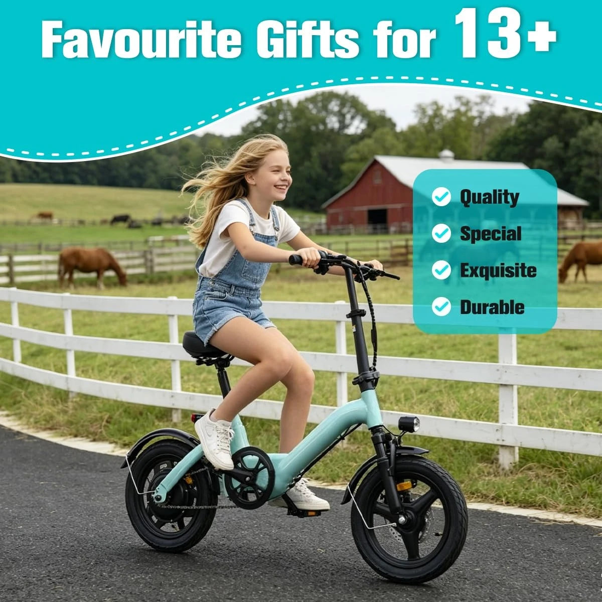 14" Adults Electric Bike, 10.4Ah Battery, 500W Motor, 20Mph Top Speed, Step Through Adult Electric Bicycles, Mini, Customized