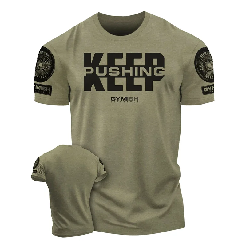 Fashion Mens Workout 3D Printed T-shirts Summer Trend Streetwear Short Sleeve Gym Sports T Shirts Streetwear Oversized Tees Tops