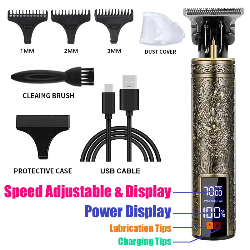 Electric Trimmer Hair Clipper for Men Cutting Machine Shaving Haircut Beard Trimmer Barber Cutter Mower Men's Electric Shaver