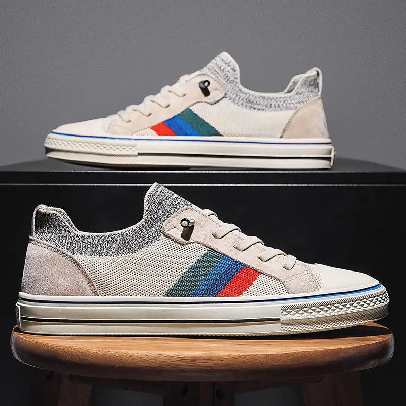 New Style Casual Shoes for Men Sneakers Lazy Slip on Man Shoes Breathable Summer Loafers Canvas Shoes for Men Mesh Sneakers