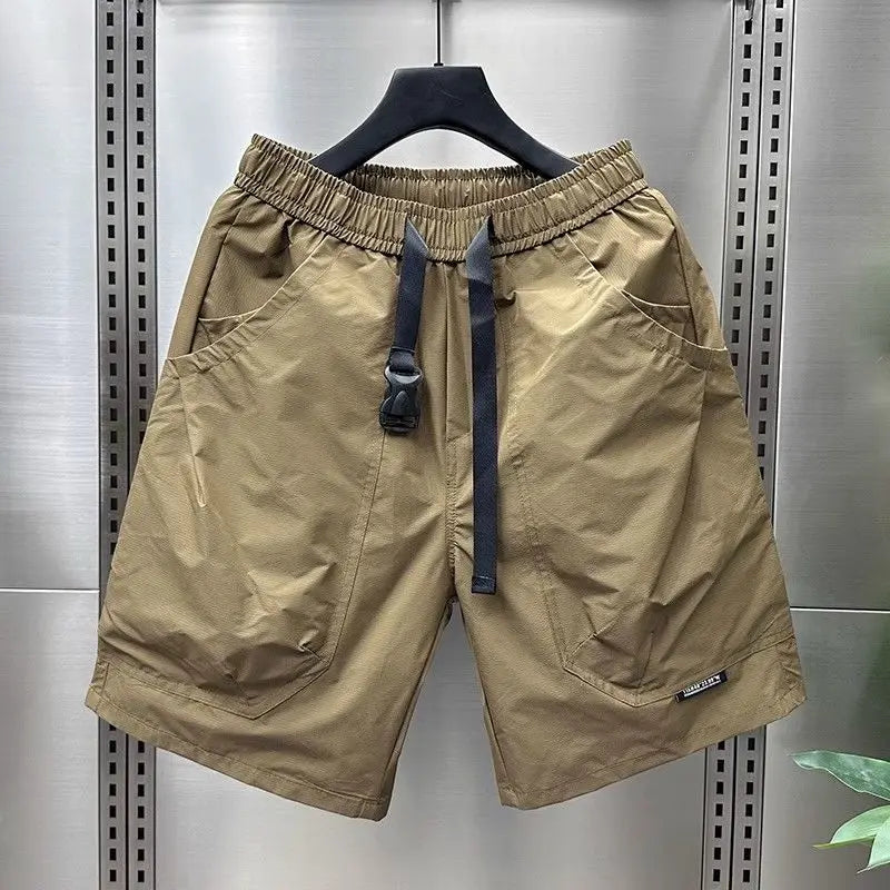 New Casual Shorts for Men in Summer Men's Sports Mid-sports Loose Straight Japanese Pocket Work Pants