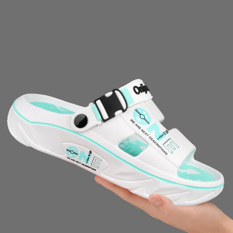 Fashion Men's Slippers Outdoor Sandals Beach Comfortable Soft Slides Clogs Casual Garden Shoes Men Women Indoor Home Slippers