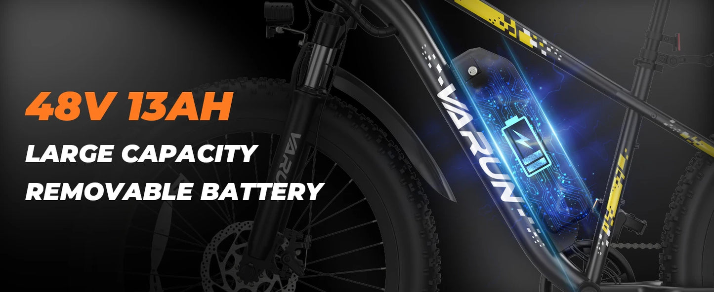 26inch E-Bike for Adults 500W Motor 7-Speed Mountain Electric Bicycle Off-road E-BIKE Urban/Cruise Riding