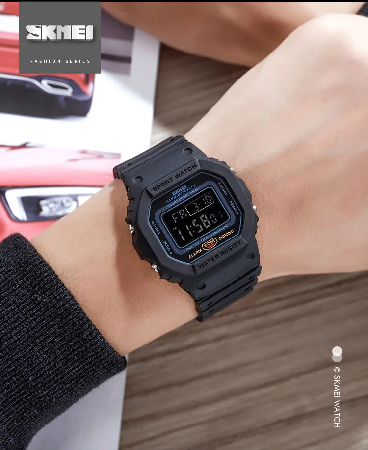 SKMEI 1628 Outdoor Military Digital Men Watches Retro Sport Waterproof Mens Electronic Male Wristwatches Clock 1988 reloj hombre