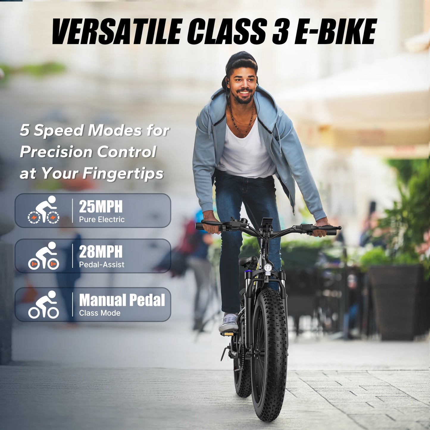 26inch E-Bike for Adults 500W Motor 7-Speed Mountain Electric Bicycle Off-road E-BIKE Urban/Cruise Riding