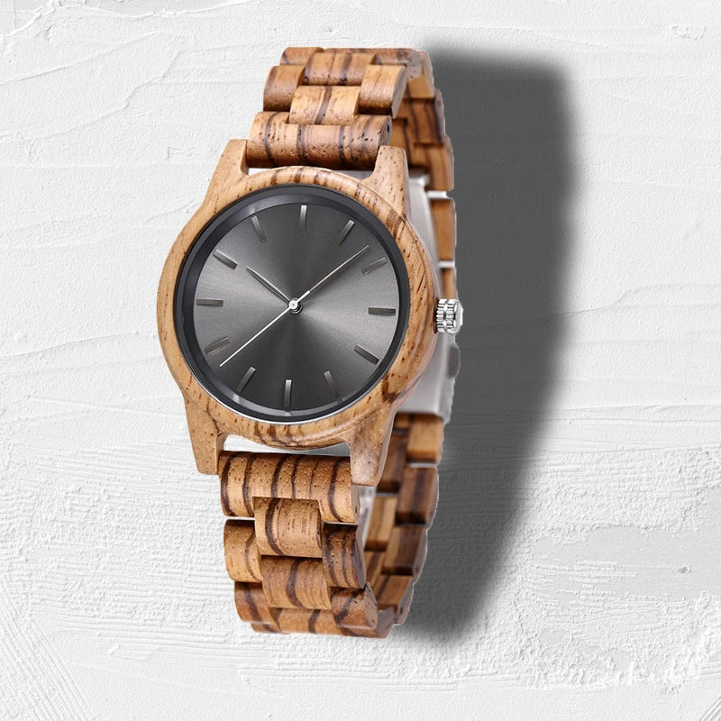Watches Wooden Watches Men's Handmade Vintage New Wooden Quartz Watches with Stylish Natural Wooden Watches Uniquely Customized