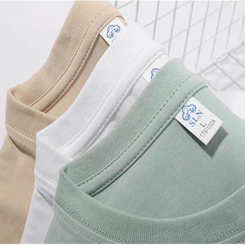 New Gym Fitness T-shirt Loose Oversized Cotton Men Short Sleeves Bodybuilding Sports Tees Summer Training Workout Jogging Tops