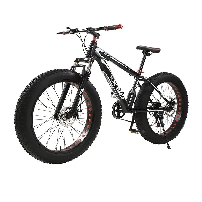 -For 26 X4.0 Fat Tire Men Desert Snow Bike Dual Disc Brake Variable Speed Thick Tire Bicycle
