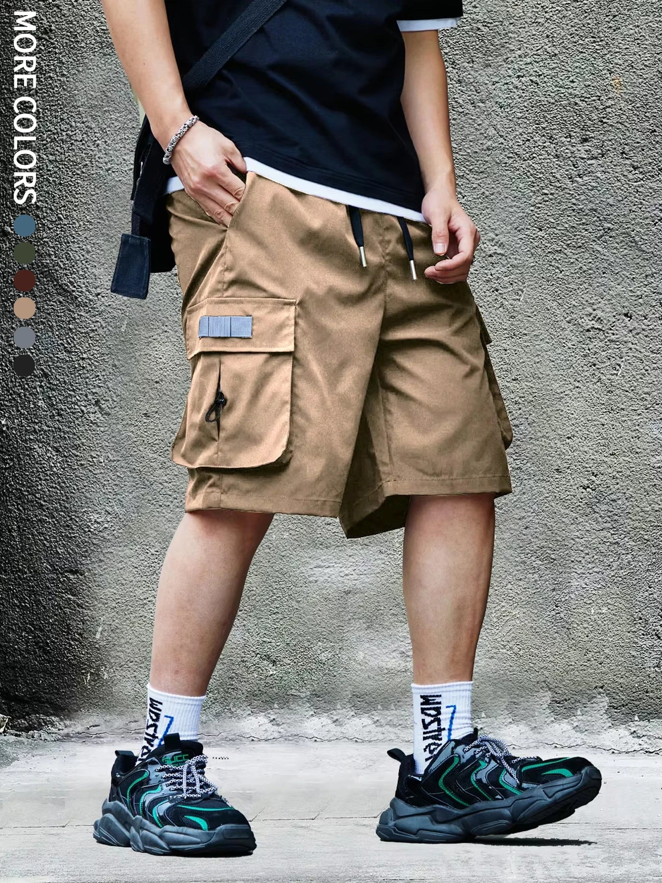 Men's Cargo Shorts, Outdoor, Travel, Casual Sports, Large Pockets, Durable and Comfortable Fabrics, Thin Shorts for Outings 17