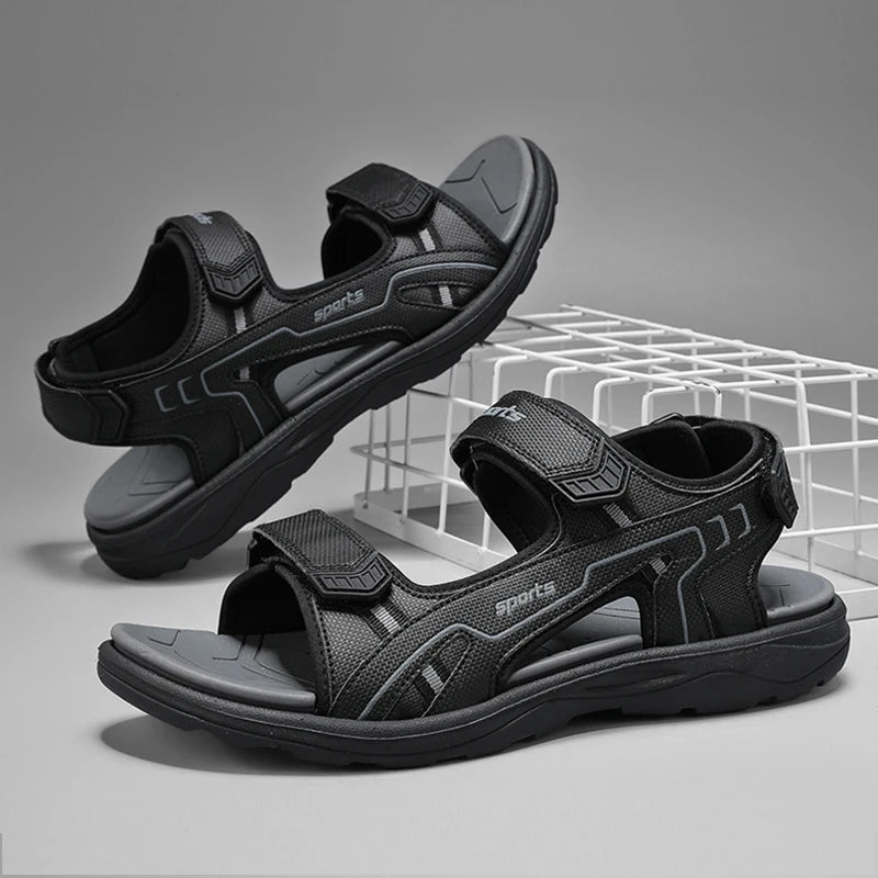 Men's Open-Toe Athletic Hiking Sandals Breathable Outdoor Beach Water Shoes for Summer Walking Non Slip