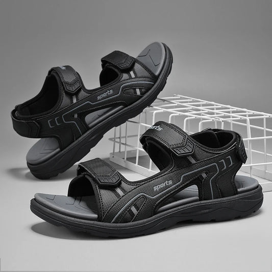 Men's Open-Toe Athletic Hiking Sandals Breathable Outdoor Beach Water Shoes for Summer Walking Non Slip