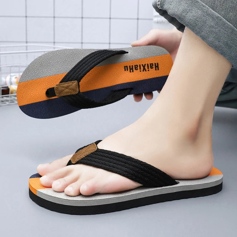 Men Slippers Summer High Quality Flip Flop Men Beach Shoes Fashion Outdoor Flip Flops Casual Breathable Slippers for Men Sandals