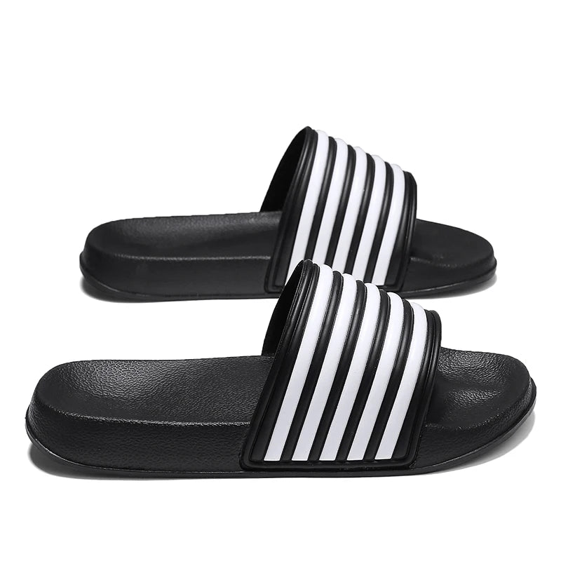 2025 New Sandals for Men and Women Slip-On Internet Celebrity Soft Sole Outerwear Couple Beach Home Sandals and Slippers