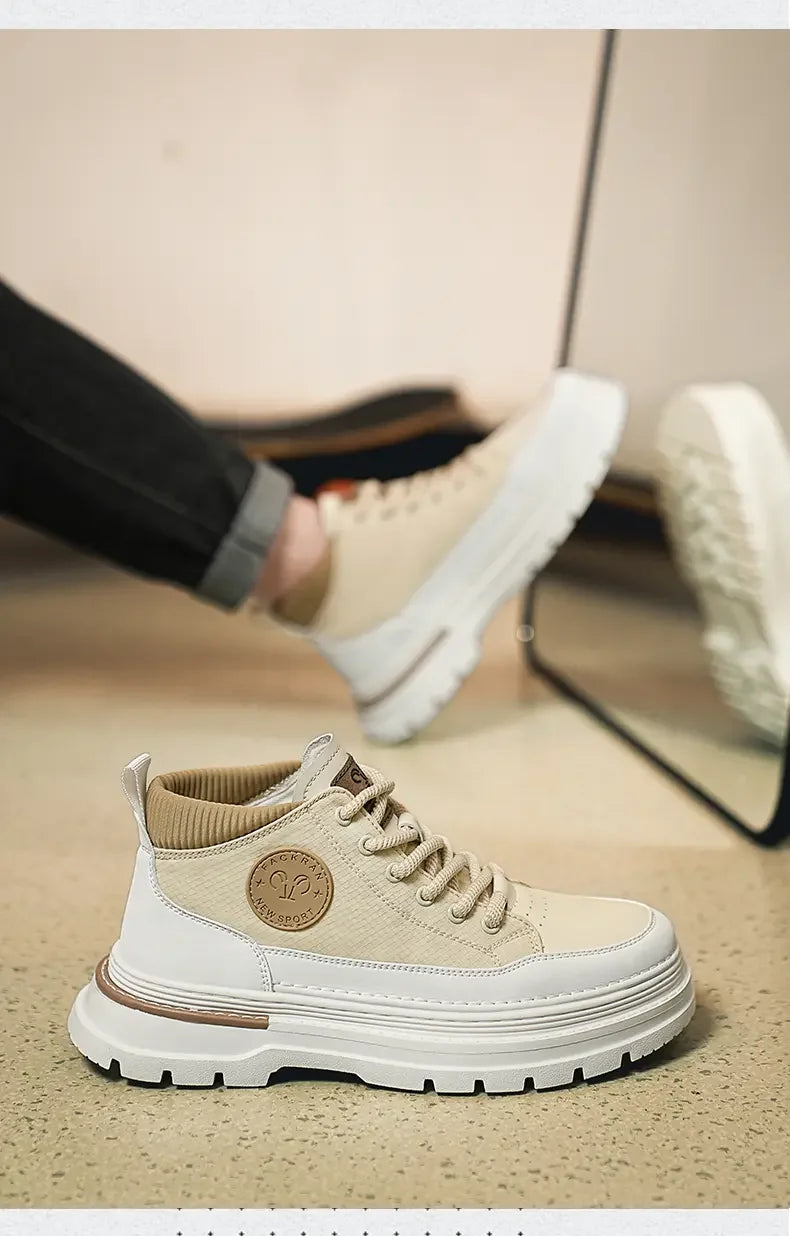 Men's Shoes 2024 Autumn and Winter New Rubber and Plastic Casual Fashion Men's Boots Warm and ComfortableBoots  Mens Boots