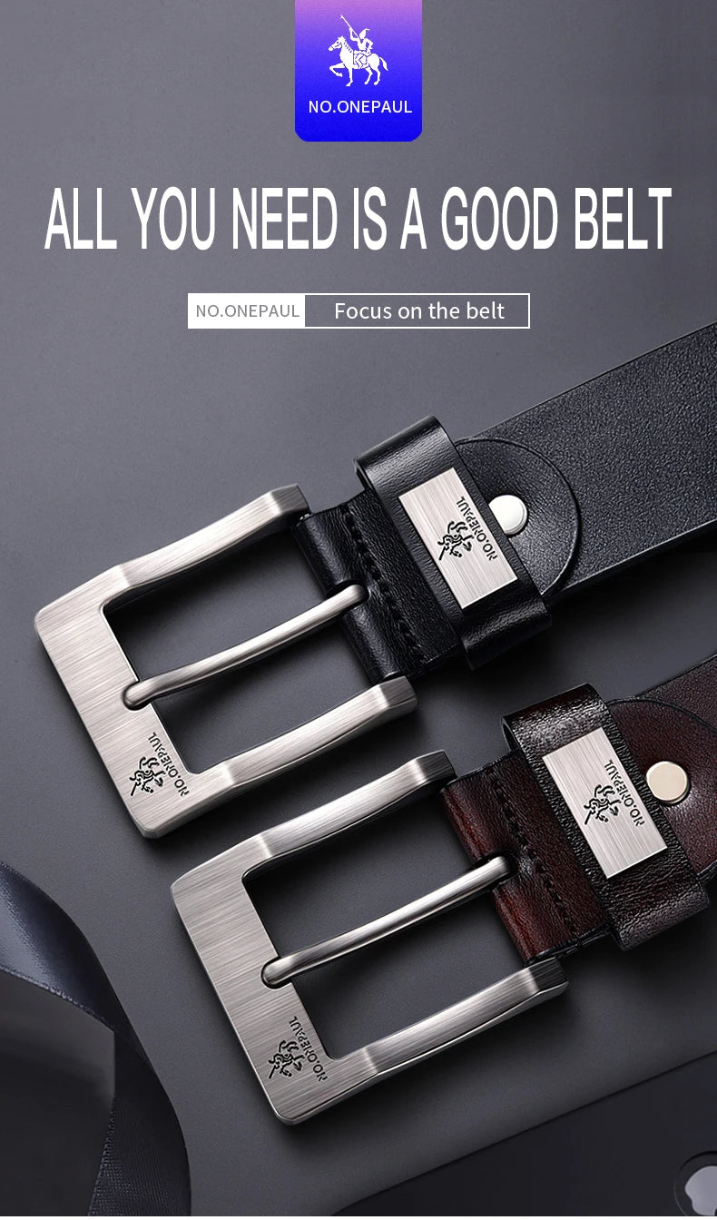 2025New Men's  Leather Belts Luxury Strap Male Belts For Fashion Classice Vintage Pin Buckle Men Belt High Quality