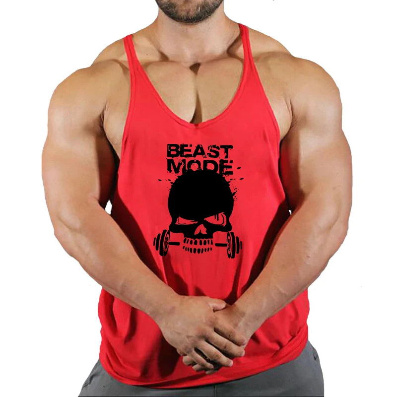 Gym T-shirts for Men Clothing Fighter Tanks Camis Mens Tops T-shirts Suspenders Man Top for Fitness Stringer Men's Clothes Shirt