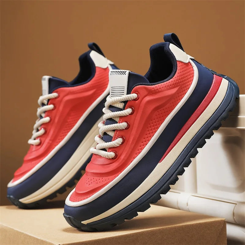 Men Shoes Platform Male Sneakers Fashion Thick Soles Casual Sport Shoes Breathable Height Increased Athletic Shoes Walking Shoes