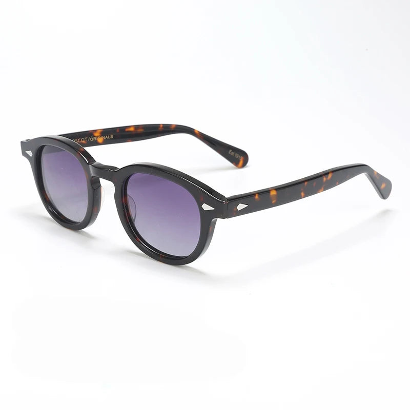 Men's Sunglasses Woman Johnny Depp Polarized Sun Glasses Acetate Frame Luxury Brand Vintage Driver's Shade