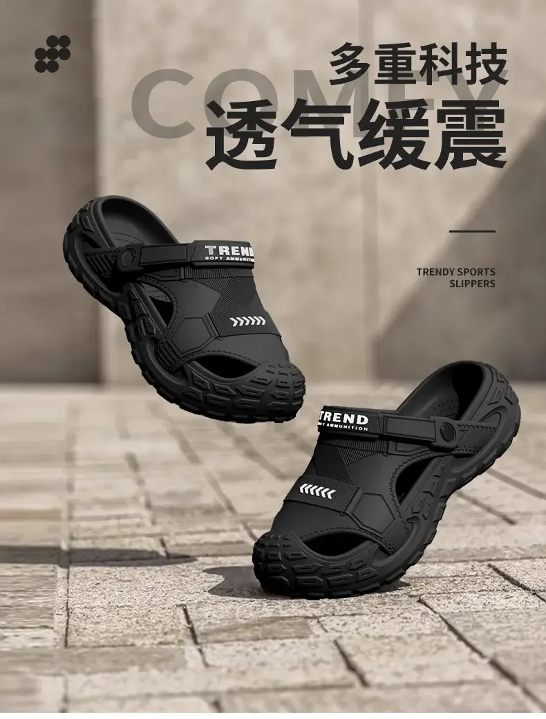 Men's Shoes Summer Luxury Sandals Slippers Flat Sandals Beach Slip on Shoes Man Sneakers Platform Beach Sports Sandals 47 Clogs