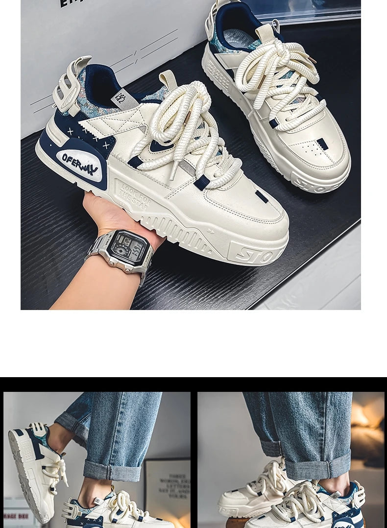 Shoes For Men Tennis Bread Hip-Hop Punk Skateboard Shoes Fashion Male Sneakers Couple Outdoor Sport Casual Shoes