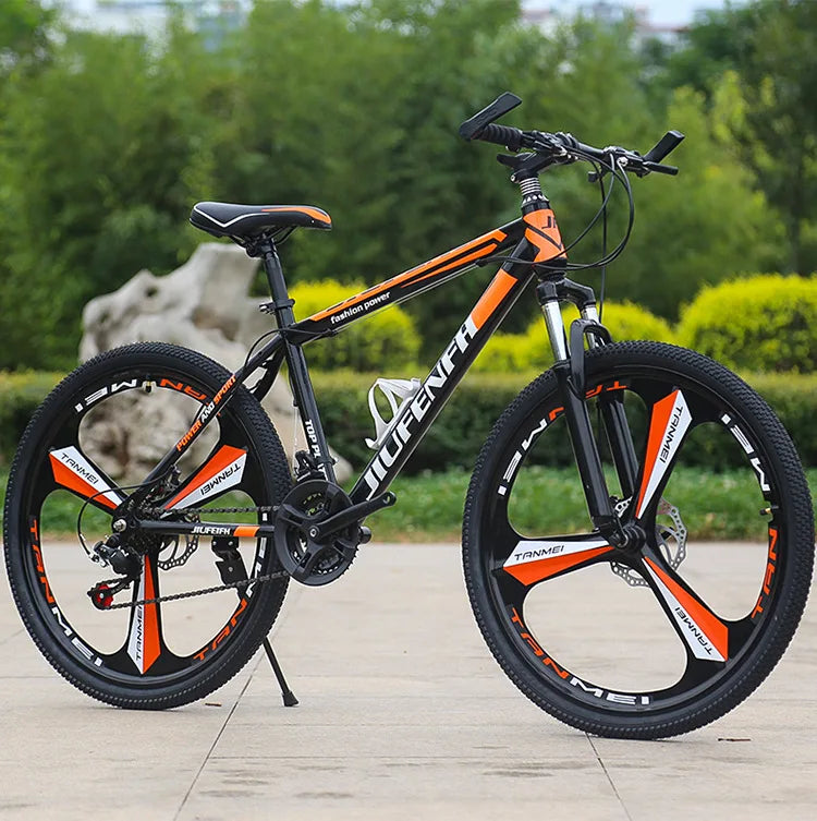 Bike Mountain Bike 24-inch 26-inch Lifestyle Fitness Bike with Dual Disc Brakes