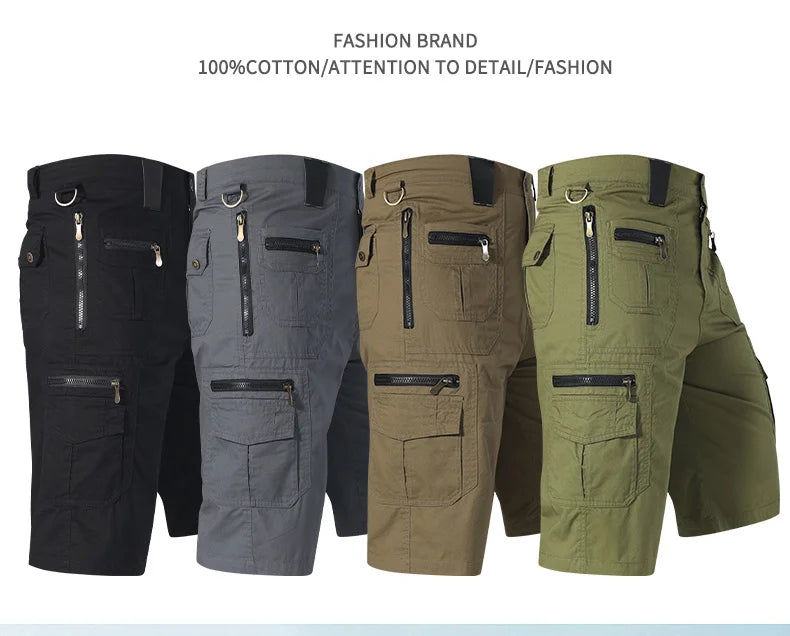 Shorts Men Urban Military Waterproof Cargo Tactical Shorts Male Outdoor Camo Breathable Quick Dry Pants Summer Casual Shorts