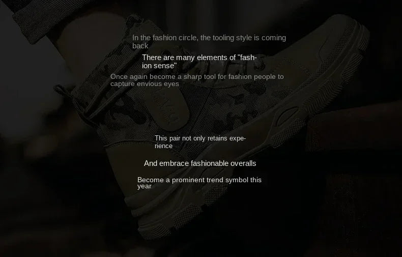 Boots for Men Autumn High Top Camouflage Desert Casual Flats Mens Boot Breathable Non Slip Work Shoes Motocross Boots