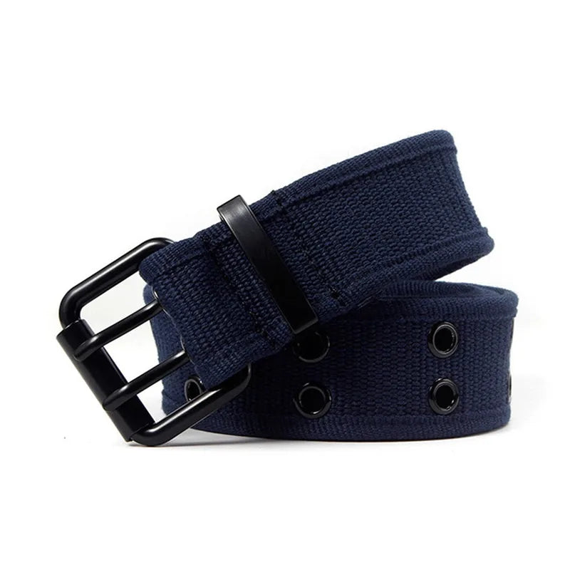 High Quality Canvas Tactical Belt For Men Metal Buckle Luxury Webbing Waistband Outdoor Sport Male Training Belts