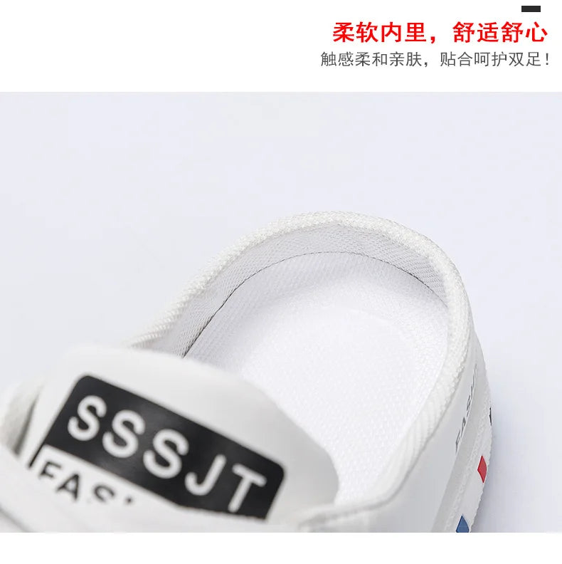 Summer Men Slippers Brand Comfortable Casual Shoes for Men Fashion Flat Sneakers High Quality Men Half Slippers Tenis Masculino