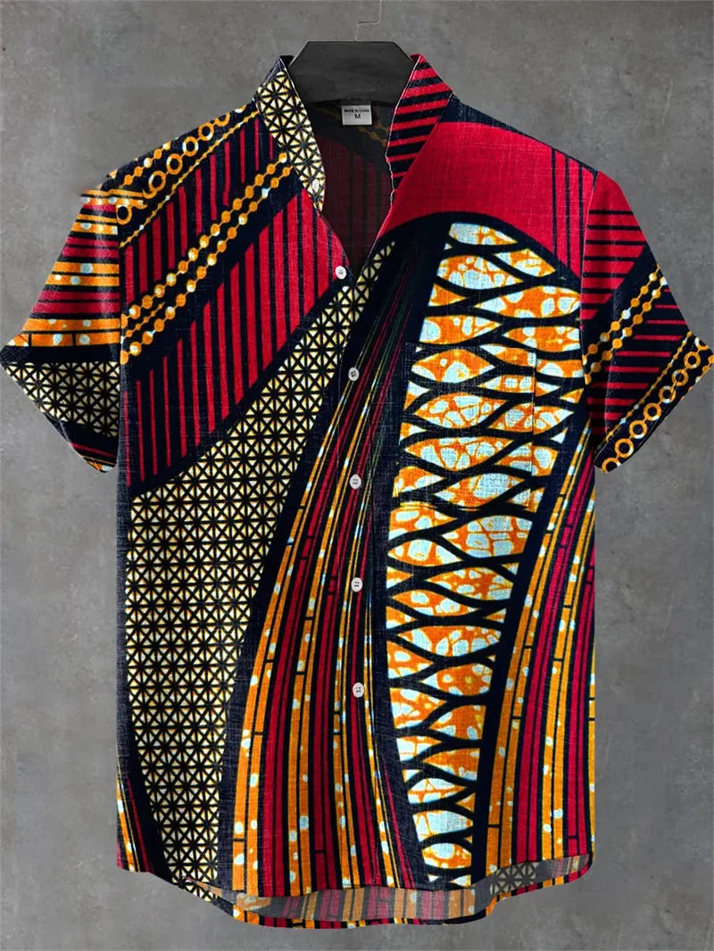 Men's New Linen Short Sleeved Shirt With Refreshing Comfortable Summer Fabric, High-quality Button Up Top Camisetas De Hombre