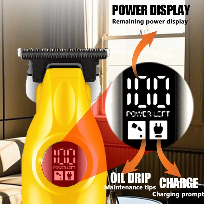 KM-1743 Professional Hair Clippers Set for Men Wireless USB Charging Hair Trimmer Machine Men's Professional Hair Clippers