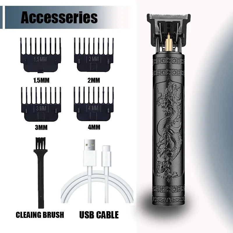 Hair Clippers for Men Professional Hair Trimmer Barber Cordless Zero Gapped Hair Clippers with LCD Display Beard Trimmer