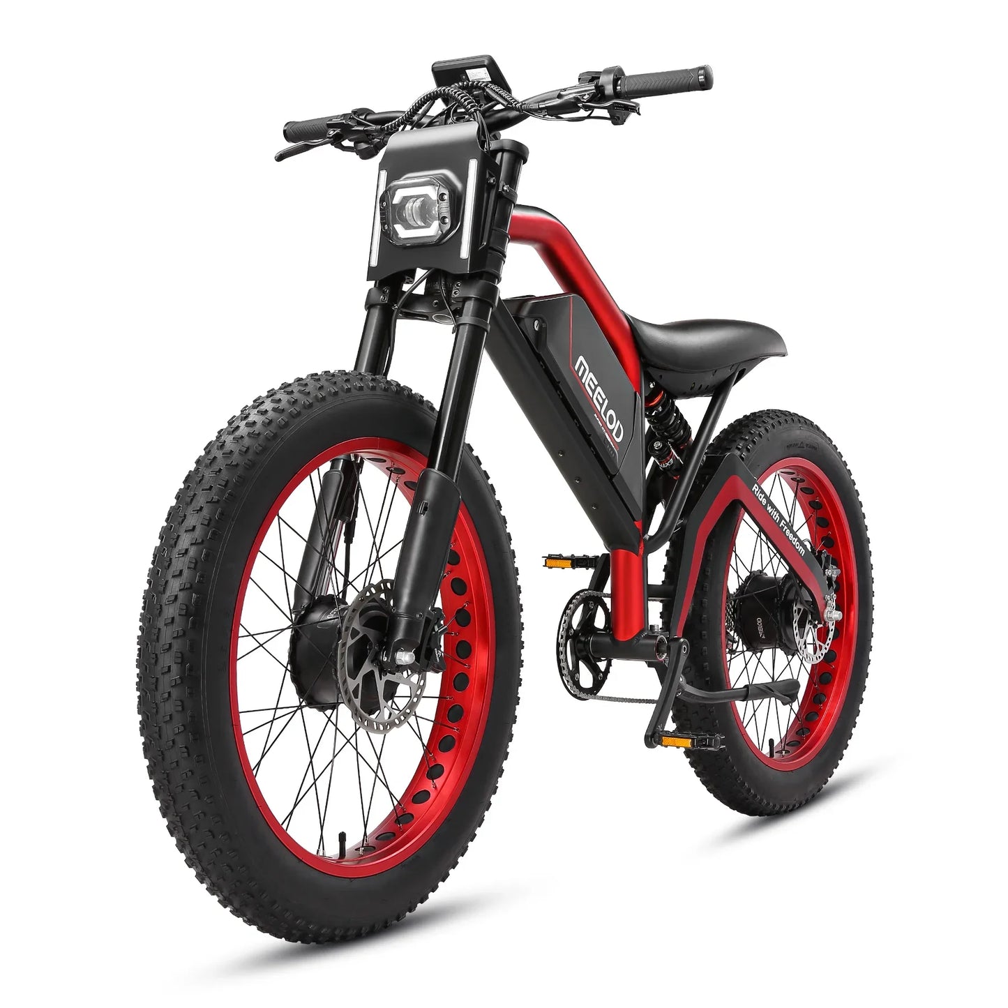 MEELOD XT600DL  Adult E-bike 26-inch Fat Tire E-Mountain bike 1000W*2 motor  52V25Ah battery commute Electric Bike