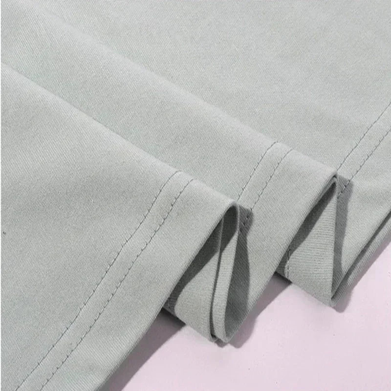 New Gym Fitness T-shirt Loose Oversized Cotton Men Short Sleeves Bodybuilding Sports Tees Summer Training Workout Jogging Tops